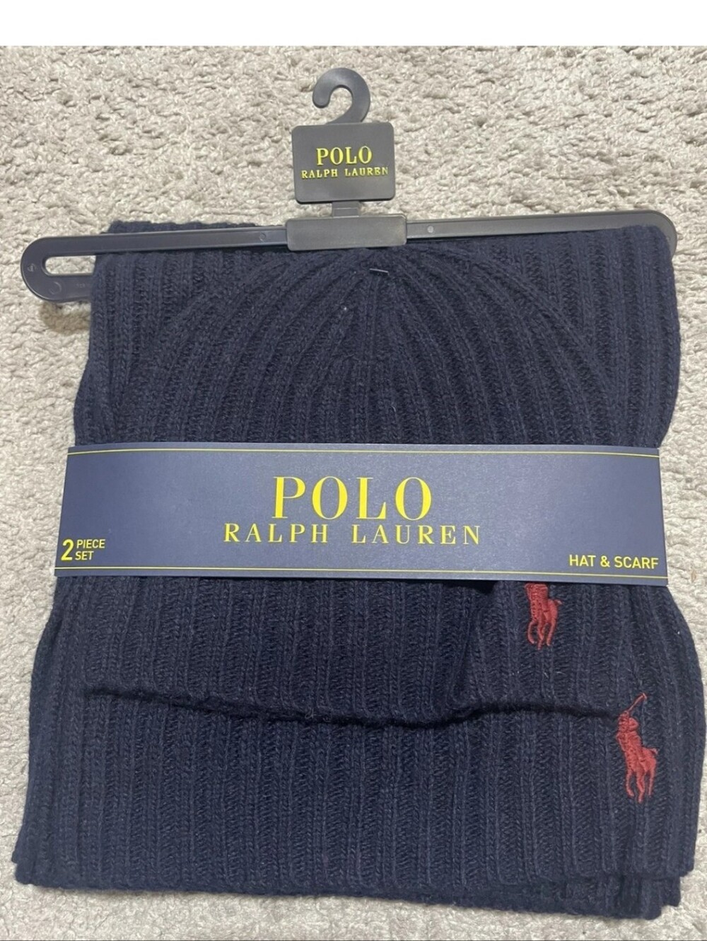 Polo Ralph Lauren hat and scarf set